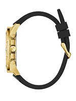 Black Silicon Multifunction Watch