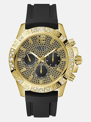 Black Silicon Multifunction Watch