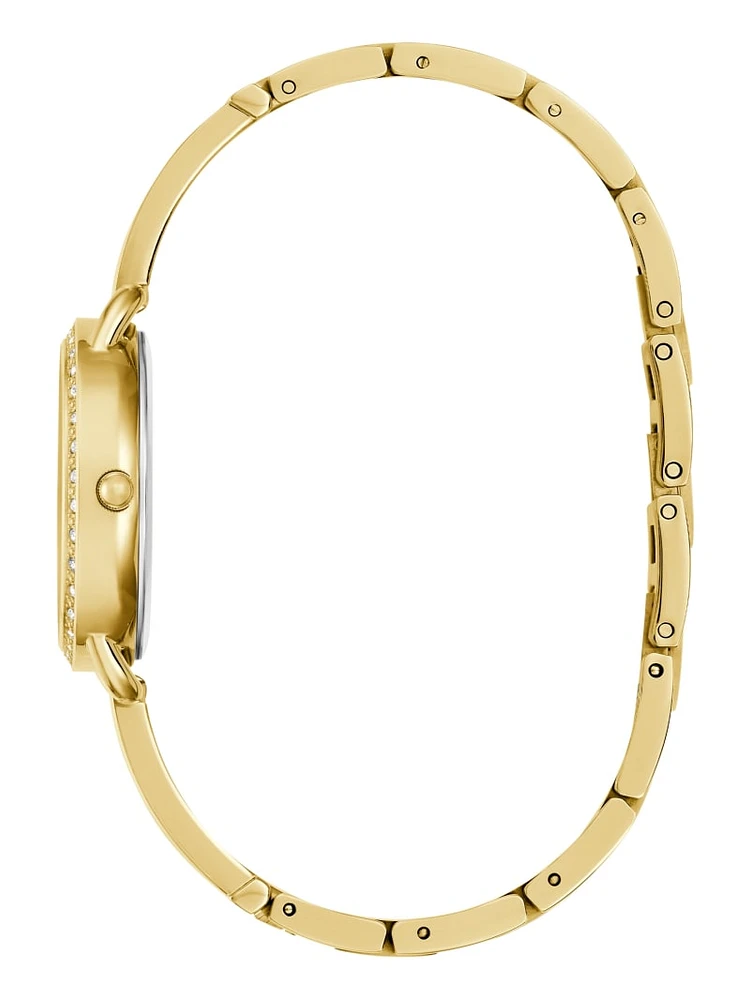 Gold-Tone Triangle Analog Watch