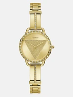 Gold-Tone Triangle Analog Watch