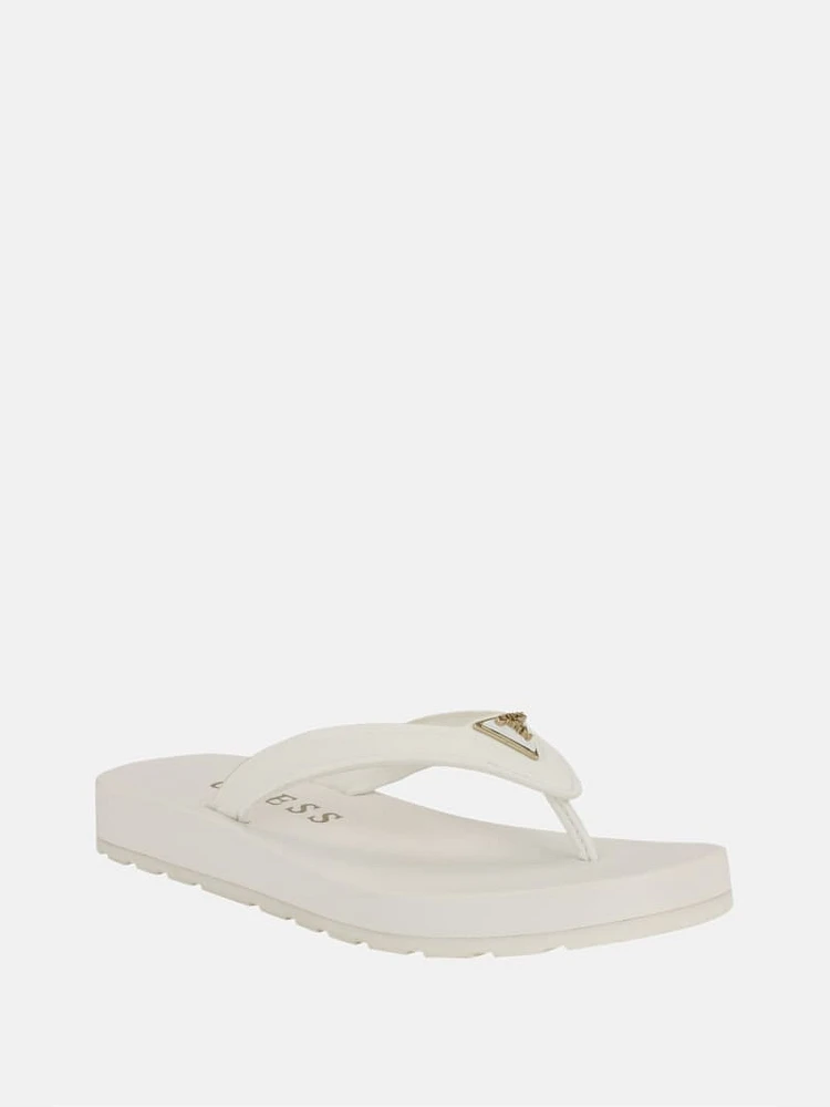 Candry Logo Flip Flop Sandals