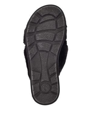 Crisscross Fur Slipper