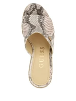 Evba Embossed Espadrille Sandals