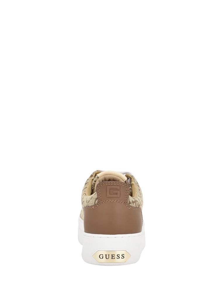 Giaa Logo Print Low-Top Sneakers