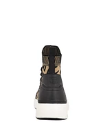 Mannen Logo Knit High-Top Sneakers