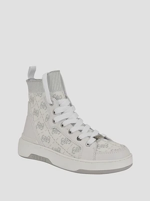 Quattro G Knit High Top Sneakers