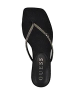 Mayan Rhinestone Thong Strap Heels
