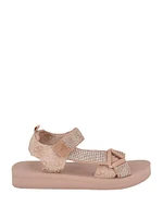 Nylaha Rhinestone Flatform Sandals
