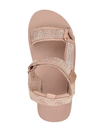 Nylaha Rhinestone Flatform Sandals