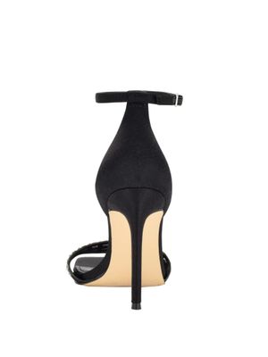 Saile Rhinestone Cage Strappy Heels