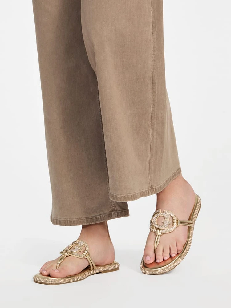Saima Rhinestone Signature Sandals