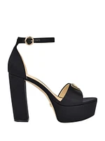 Setone Satin Signature Platform Heels