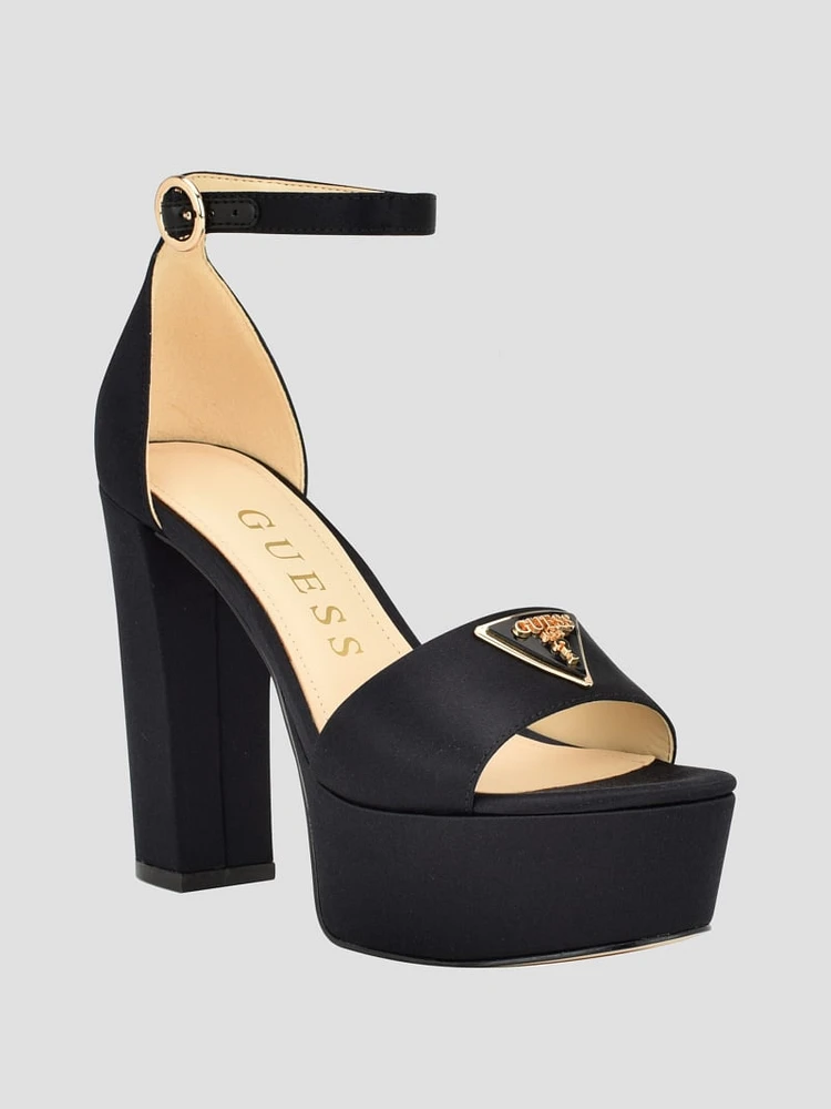 Setone Satin Signature Platform Heels