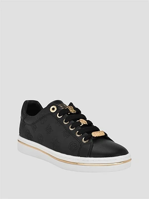 Stasey Debossed Low-Top Sneakers