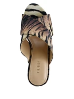 Teisha Printed Crisscross Wedges