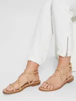 Yamara Studded Strappy Gladiator Sandals