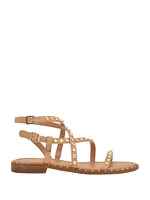 Yamara Studded Strappy Gladiator Sandals