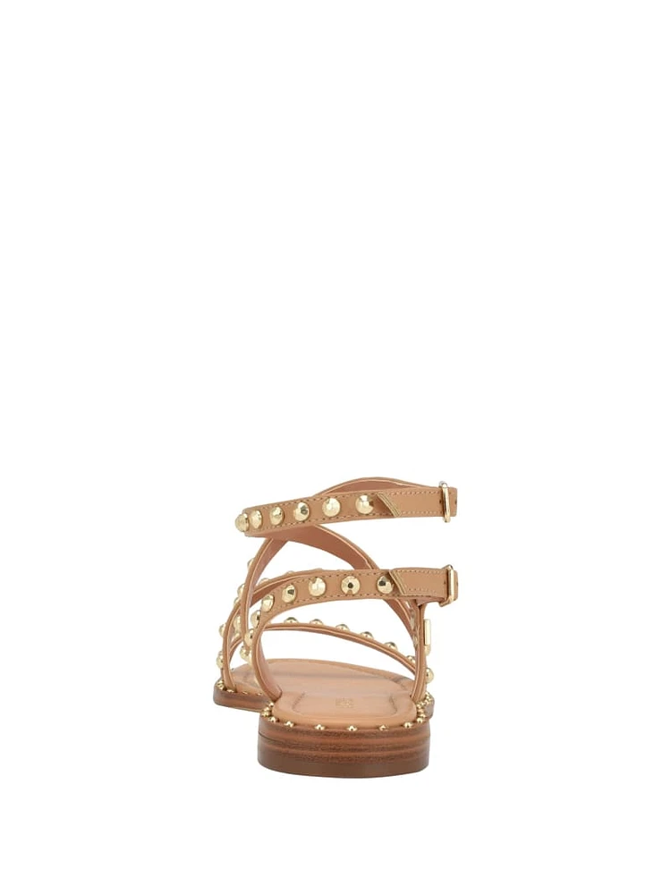 Yamara Studded Strappy Gladiator Sandals