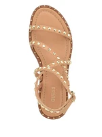 Yamara Studded Strappy Gladiator Sandals