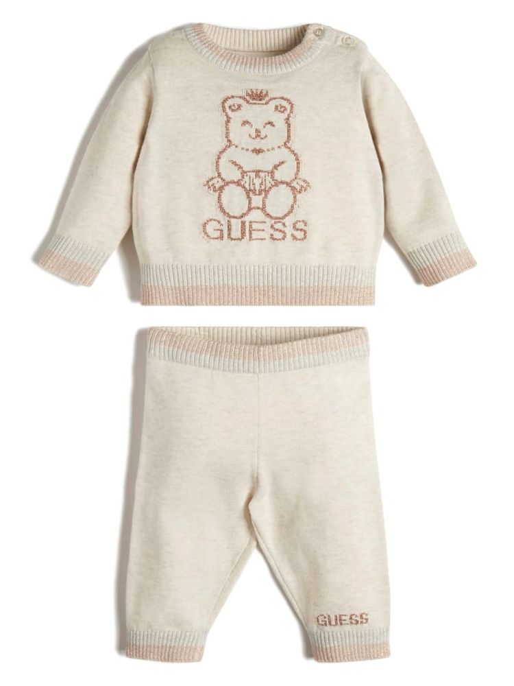 Teddy Bear Sweater and Pants Set (3-18M