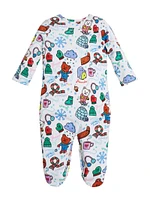 Winter Printed Overall (0-12M)