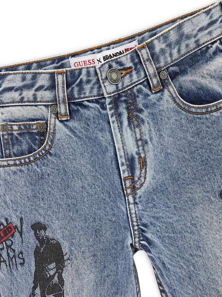 Graffiti Graphic Denim Jeans (Kids 7-16)