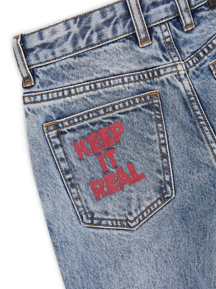 Graffiti Graphic Denim Jeans (Kids 7-16)