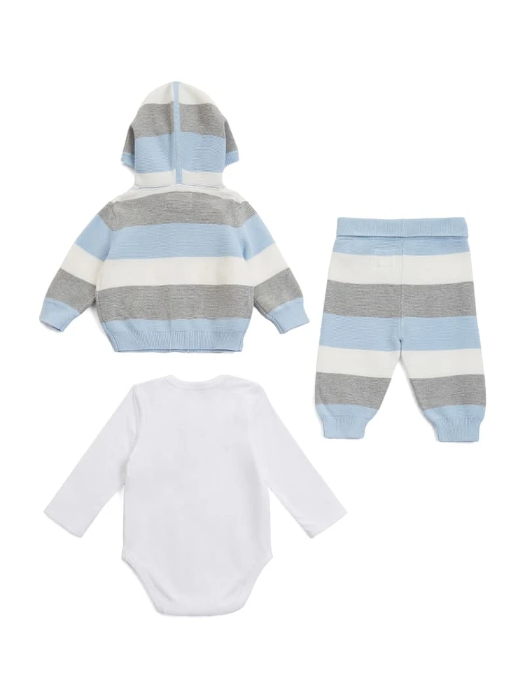 Eco Sweater, Pants and Onesie Set (0-12M)