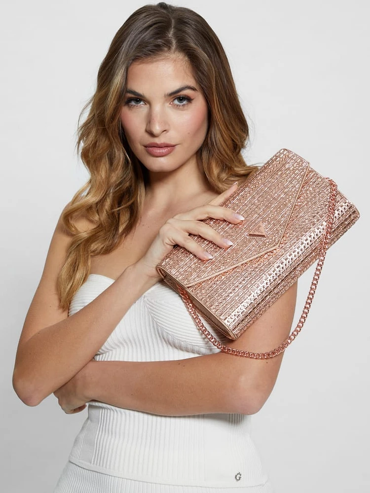Dofy Crystal Baguette Bag