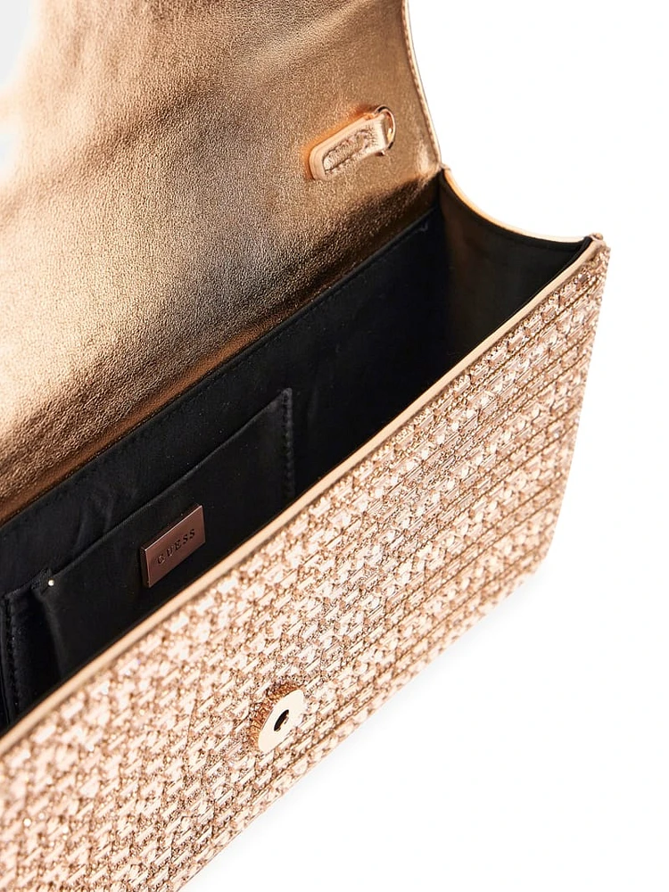 Dofy Crystal Baguette Bag