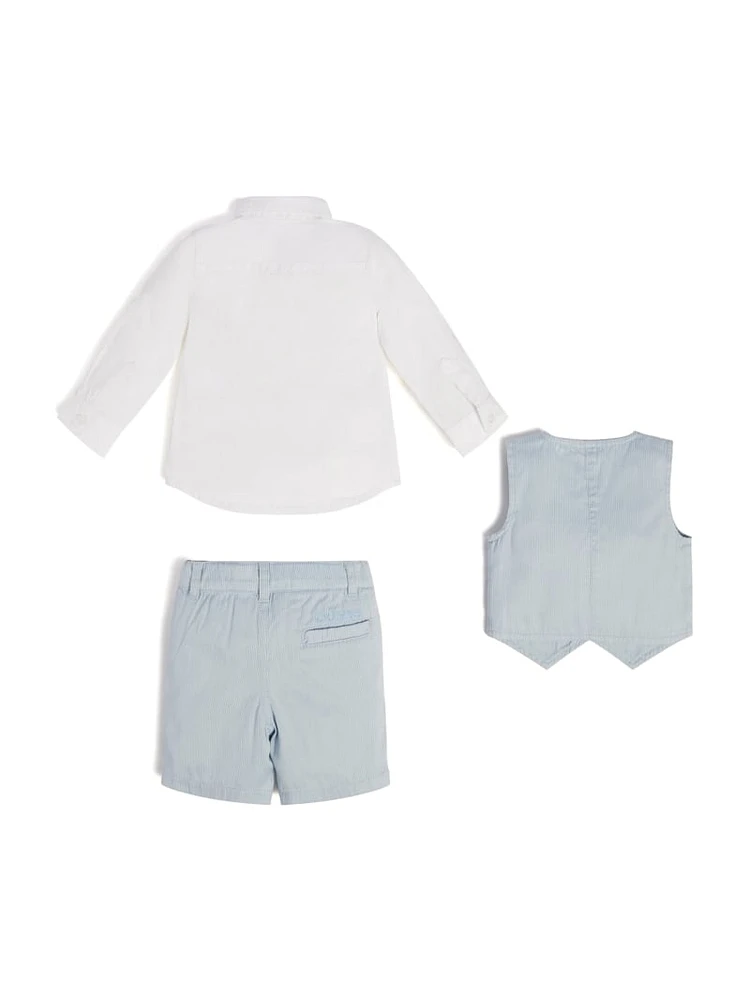 Shirt, Shorts and Vest Set (0-24M)