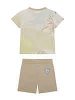Desert Print Tee and Drawstring Shorts Set (0-24M)