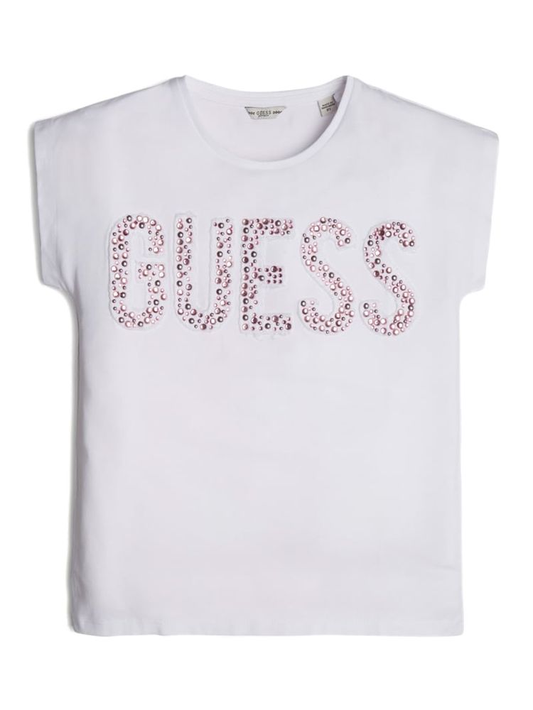 Rhinestone Sleeveless Logo Tee (7-14)