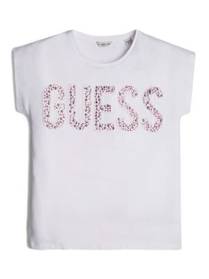 Rhinestone Sleeveless Logo Tee (7-14)