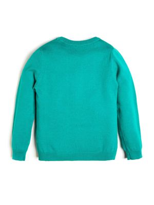 Rhinestone Logo Crewneck Sweater (7-14)