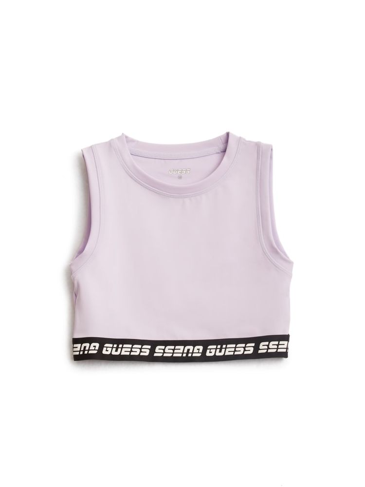 GUESS Activewear Stretch Jersey Logoed Active Bra