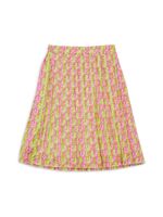 Printed Satin Midi Skirt (7-16)