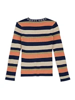 Metallic Striped Sweater (7-16)