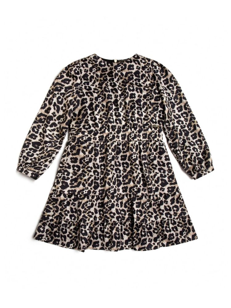 Satin Leopard Dress (7