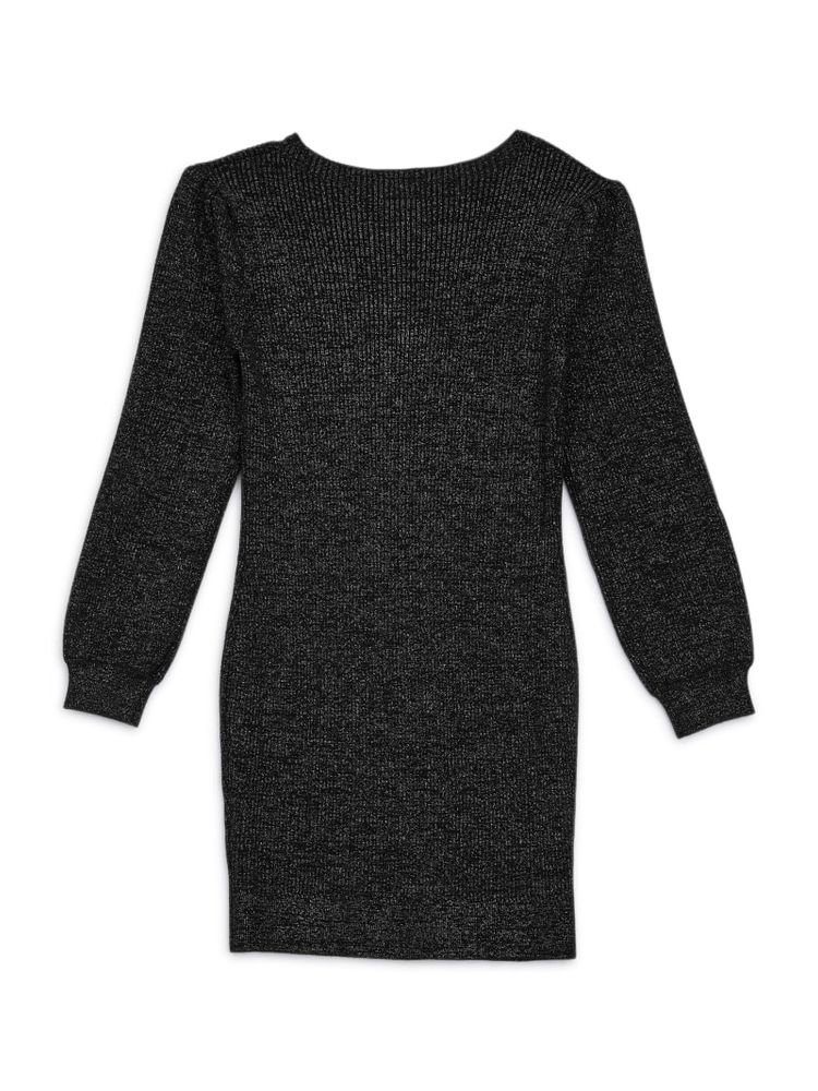 Shimmer Wool-Blend Midi Dress (7-16)