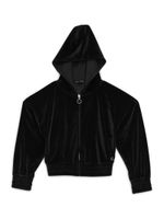 Embroidered Logo Hooded Corduroy Jacket (7-16)