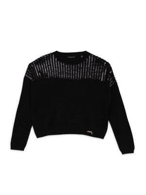 Cashmere-Blend Sequin Sweater (7-16