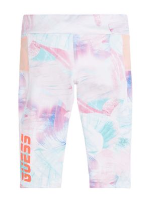 Abstract Floral Capri Leggings (8-14)