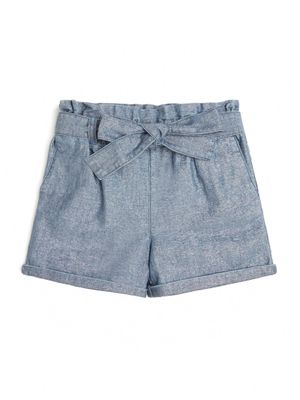 Shimmer Denim Shorts (7-14)