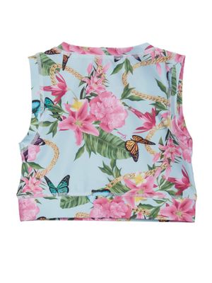 Butterfly and Floral Active Bra (7-14)