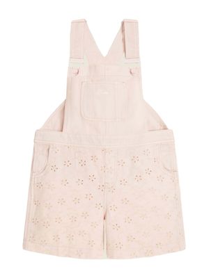 Eyelet Denim Overalls (7-16)