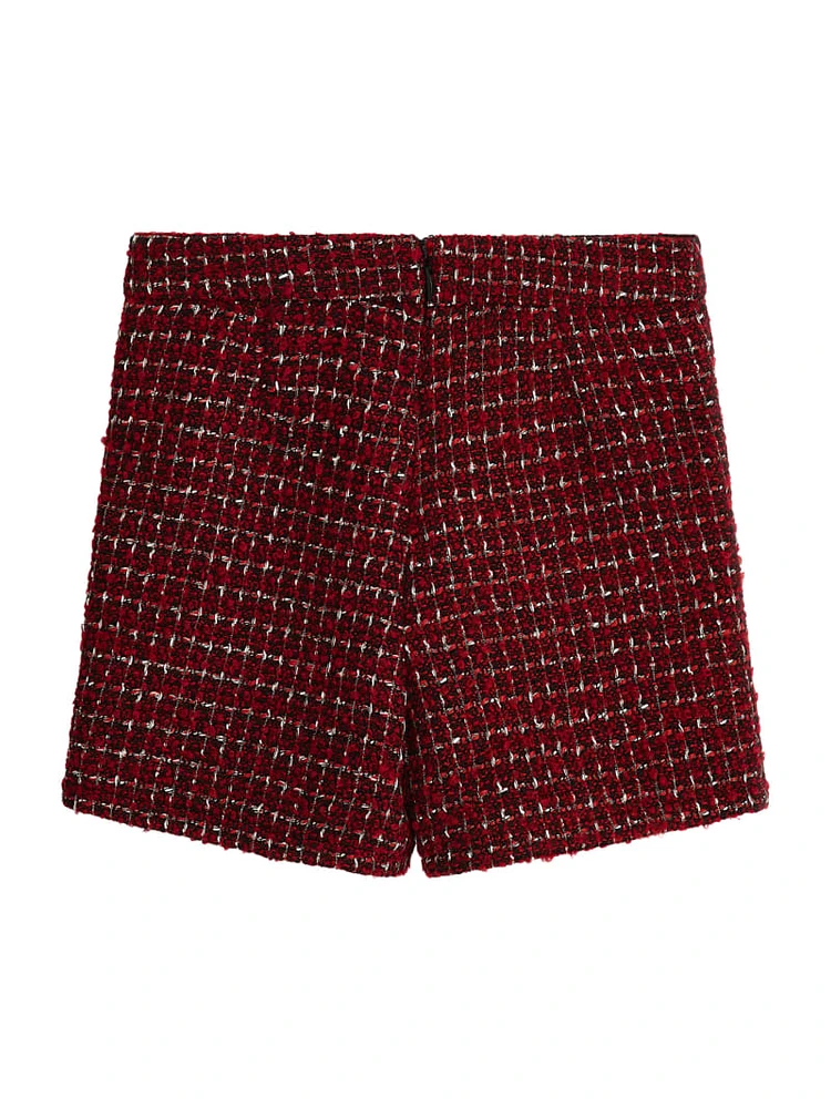 Wool-Blend Tweed Shorts (7-16)