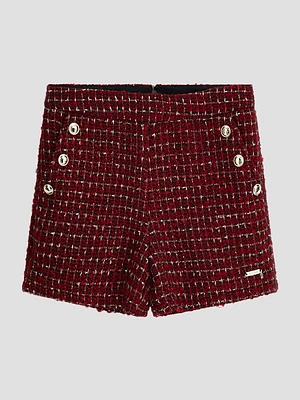 Wool-Blend Tweed Shorts (7-16)