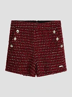 Wool-Blend Tweed Shorts (7-16)