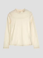 Eco Embroidered Mock Neck Top (7-16)